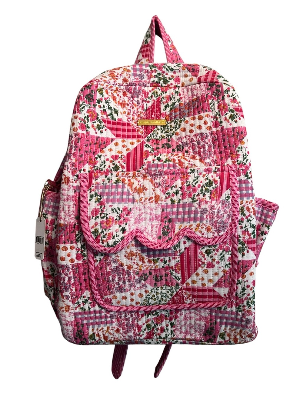 Simply Southern Quilted Backpack Pink Floral Patchwork Cottagecore NWT